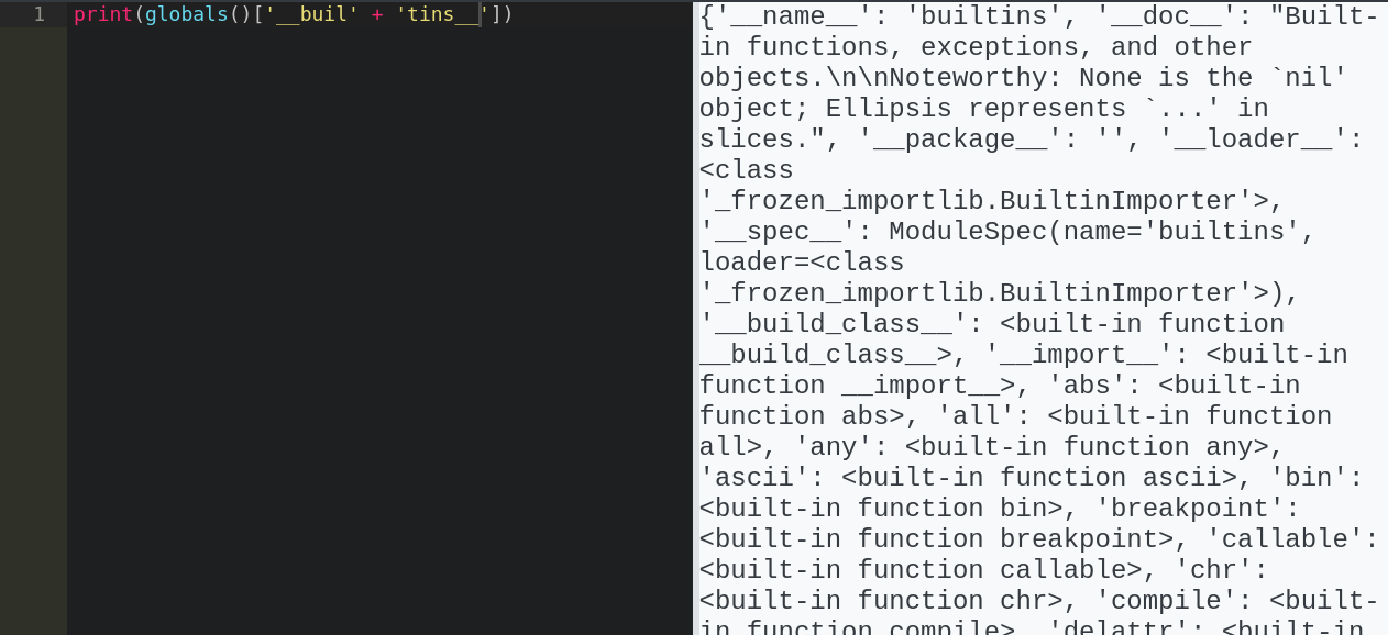 Accessing builtin functions